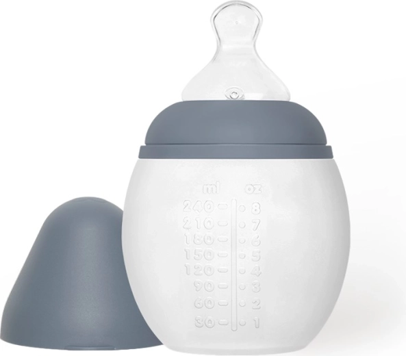 Biberon anti-colique Élhée 240 ml bleu gris - 1 pièce