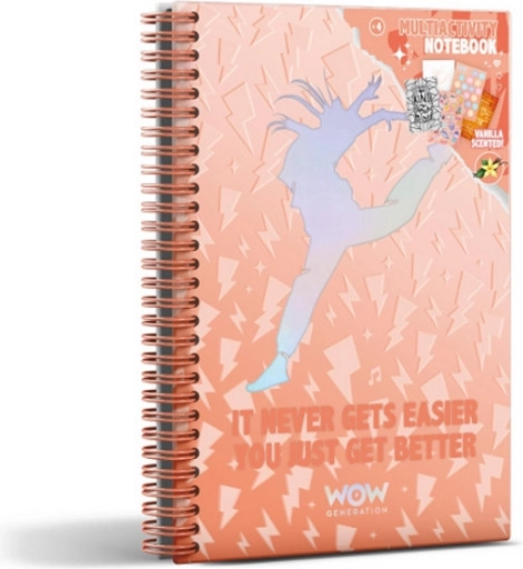 WOW Generation carnet parfumé A5 ballerine avec autocollants
