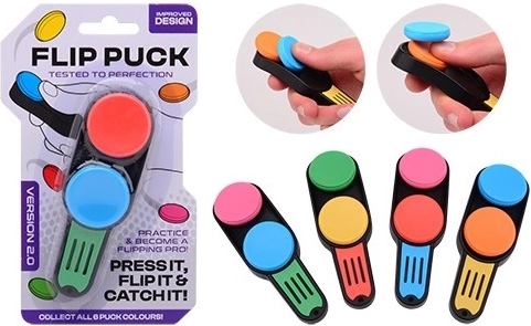 Jouet anti-stress pour réflexes Flip-Puck