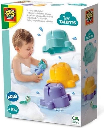 SES Creative Tiny Talents jouets de bain – tortues empilables