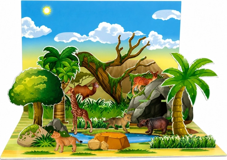 Parc 3D comme décor pour des histoires