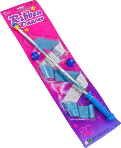 Ruban de gymnastique scintillant pour enfant avec baguette 50 cm - 1 pièce