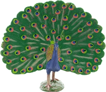 Figurine paon en plastique 11 × 11 × 5 cm