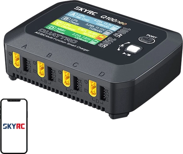 SkyRC Q100neo chargeur intelligent multifonction AC/DC pour batteries de modélisme
