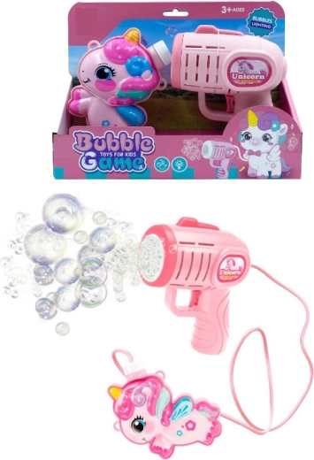 Pistolet à bulles 2-en-1 Licorne