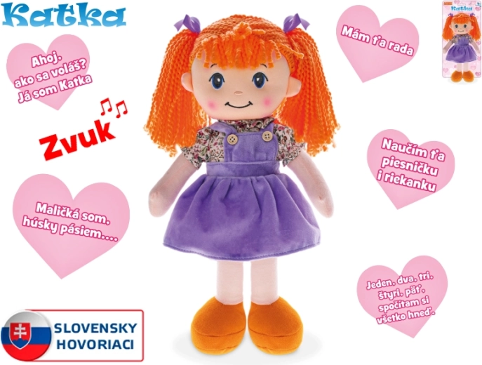 Poupée parlante Katka au corps souple 39 cm