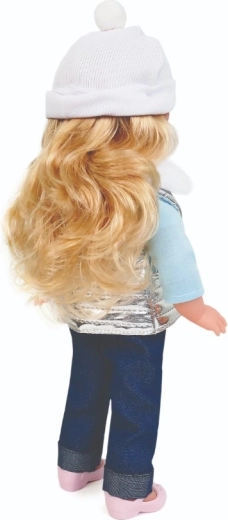 Tenue d’hiver stylée avec gilet argenté