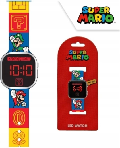 Montre numérique LED enfant Super Mario