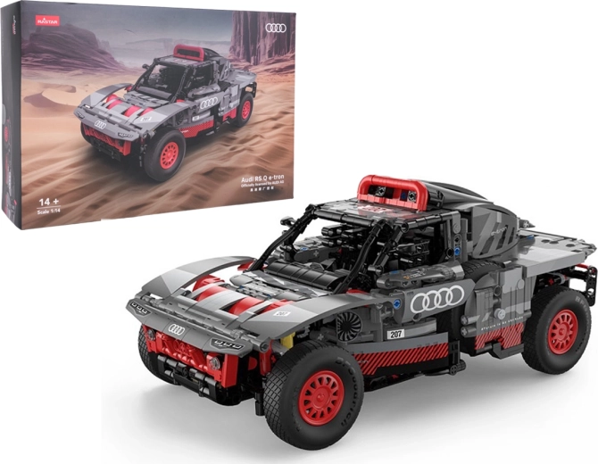 Kit de construction du modèle Audi RS Q e-tron RASTAR à l'échelle 1:8, gris