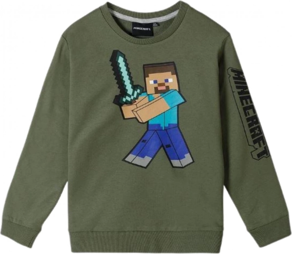 Sweat à capuche Minecraft vert foncé