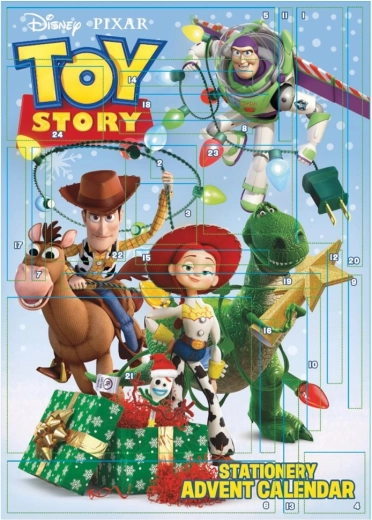 Calendrier de l’Avent en papeterie Toy Story