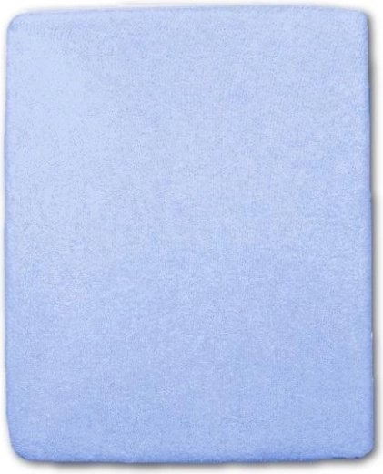 Drap-housse en éponge bleu pour lit bébé