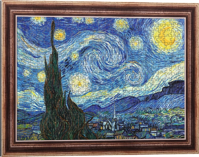 Puzzle avec Cadre Nuit étoilée 500 pièces