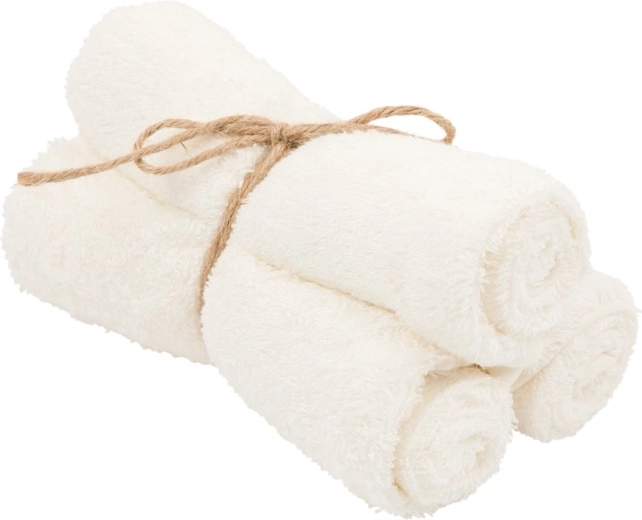 Serviettes en bambou Timboo Daisy White 29,5 × 50 cm (3 pcs)