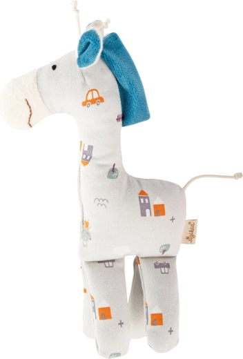 Premier doudou girafe bleue Sigikid