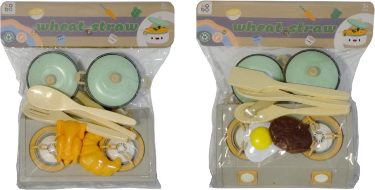 Set de cuisine pour enfants avec plaque de cuisson et accessoires
