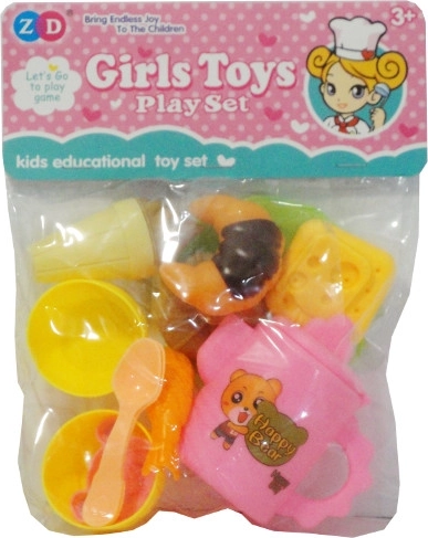 Set de vaisselle de cuisine pour enfants avec aliments