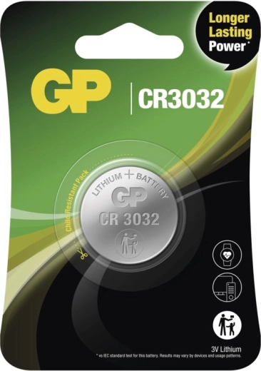 Pile bouton au lithium GP CR3032 3 V