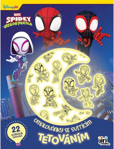 Cahier de coloriage Spidey avec tatouages phosphorescents