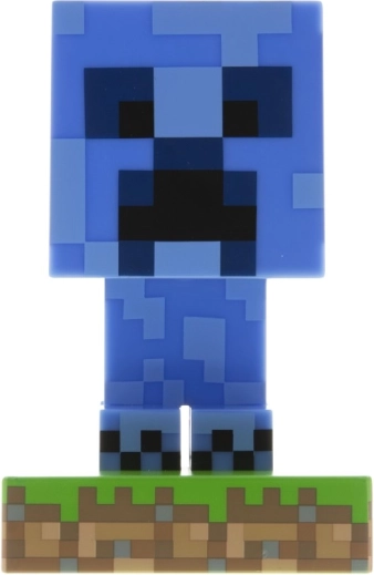 Lampe LED MINECRAFT – creeper bleue (10 cm)