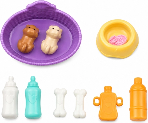 Nombreux accessoires pour nourrir et s’occuper des animaux