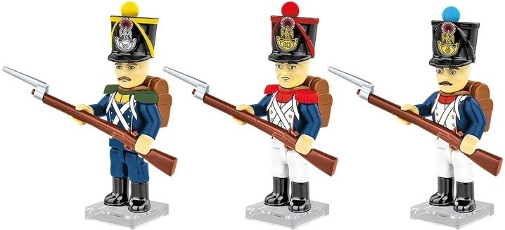 Trois figurines emblématiques de l’infanterie française