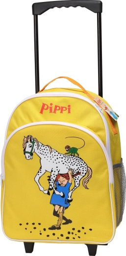 Valise de voyage enfant à roulettes Pippi, jaune