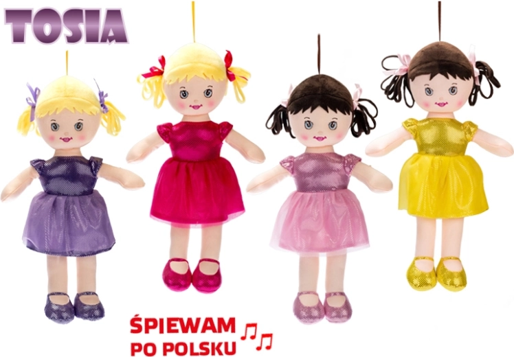 Poupée en tissu parlante Tosia 32 cm