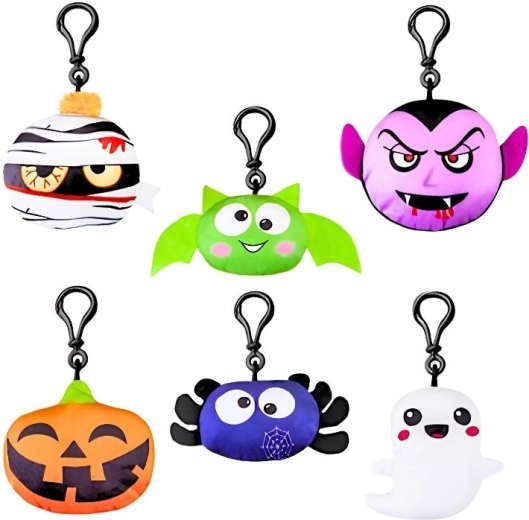 Peluche porte-clés Halloween avec mousqueton - 1 pièce