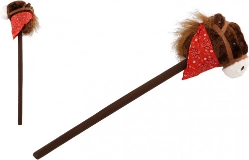 cheval en peluche pour enfants sur bâton