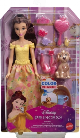 Disney Princesse Belle avec son chien – set de bain et de coiffage