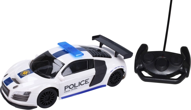 Voiture de police RC 1:16 avec télécommande