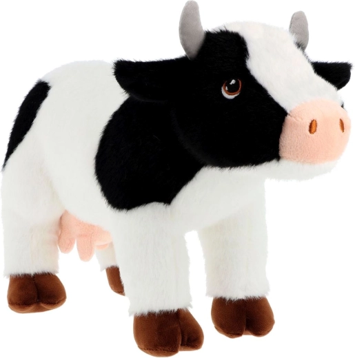 Vache tachetée en peluche écologique Keeleco de Keel Toys, 20 cm