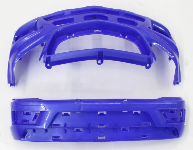 Pare-chocs (avant + arrière) y compris les pièces de carrosserie pour porteur Mercedes‑Benz AMG GL63, bleu - 1 pièce