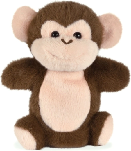 Doudou Histoire d'Ours marionnette en peluche singe marron 24 cm