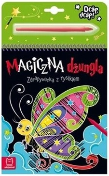 Livre à gratter avec stylet Jungle magique