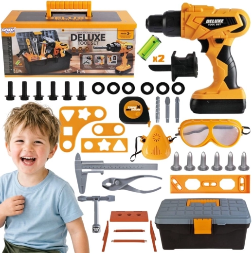 Kit d’outils Woopie Petit bricoleur dans une mallette avec tournevis