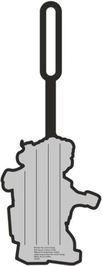 Étiquette de contact au dos