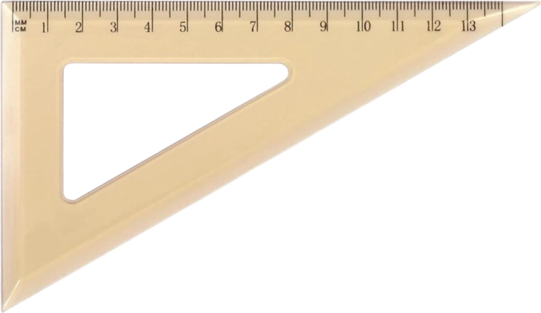 Équerre scolaire GRAND 13,5 cm - 1 pièce