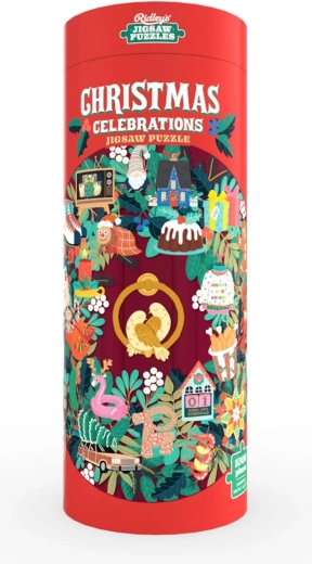 Puzzle rond Ridley's Games Fêtes de Noël, 1000 pièces