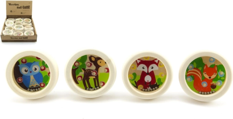 Casse-tête en bois avec animaux 6 × 6 cm (assortiment de modèles)
