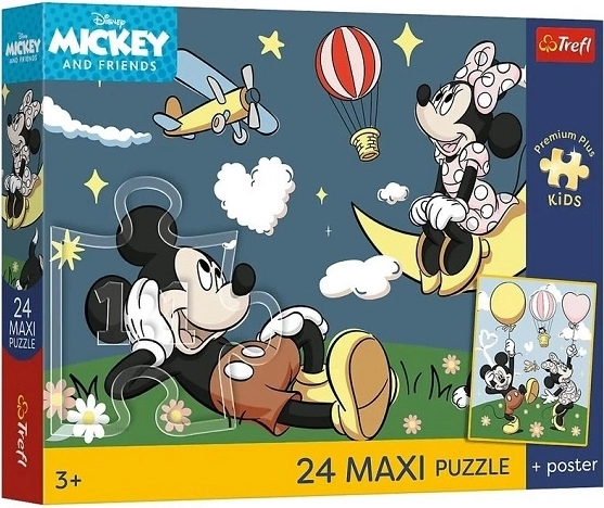 Puzzle maxi premium plus pro pour enfants Mickey Mouse – amis souris (24 pièces)