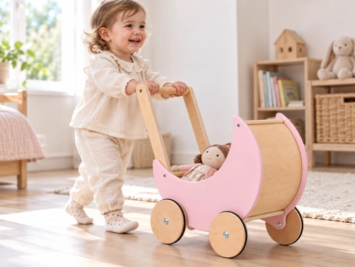 Landau et pousseur réunis en un seul produit