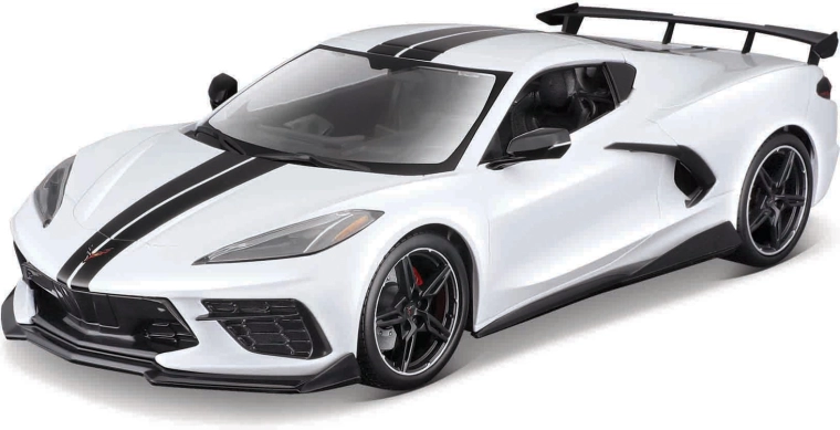Maisto Chevrolet Corvette Stingray coupé High Wing 1:18 blanche