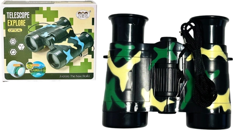 Jumelles jouet pour enfants au design camouflage