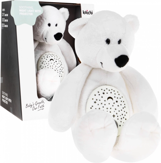 Ourson en peluche apaisant 3 en 1 avec projecteur et mélodies, 6 m+