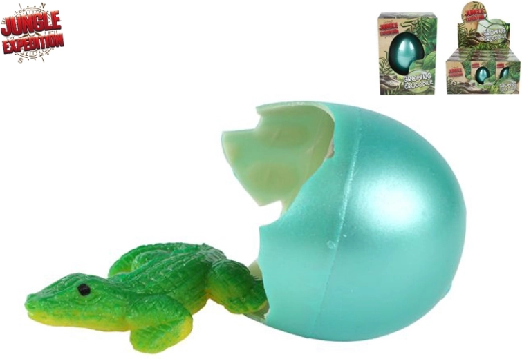 Jungle Expedition crocodile qui éclot et grandit – œuf à immerger