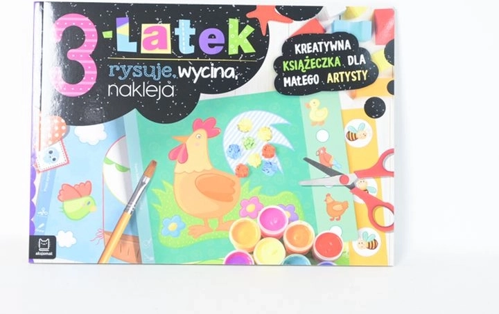 Le petit de 3 ans dessine, découpe et colle – cahier créatif