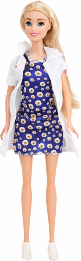 Poupée médecin et brancard réglable