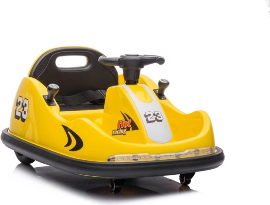 Voiture électrique pour enfants bumper car jaune